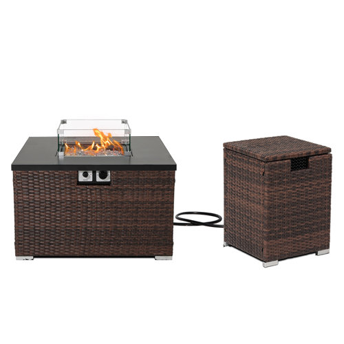 Arlmont & Co. Ottawa Polyresin Propane Gas Fire Pit Wayfair